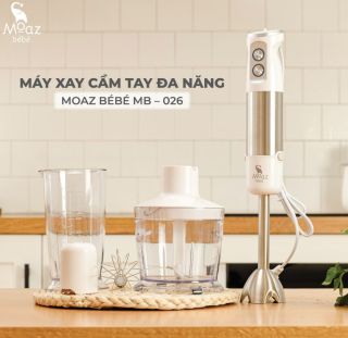 Máy xay cầm tay đa năng Moaz BéBé MB – 026, bảo hành chính hãng