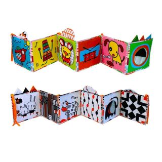 Sách Vải kiêm Quây cũi Kích thích thị giác cho bé Lalala Baby 3in1