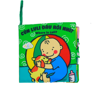 Sách Vải Song Ngữ Lalala Baby - Cún LuLi Đâu Rồi Nhỉ ?